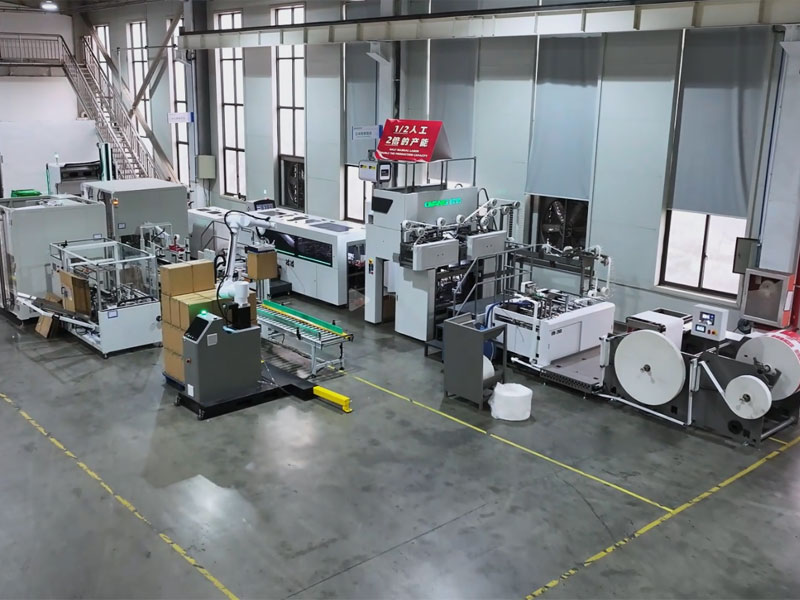 OYANG Machinery Smart17 260S AIA Intelligente Automatisierung Papiertütenproduktion Einkaufspapiertütenherstellungsmaschine 