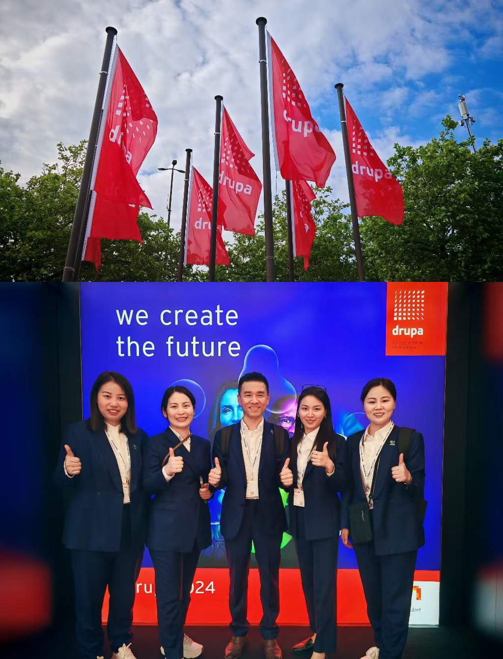 Oyang-Team auf der drupa 2024