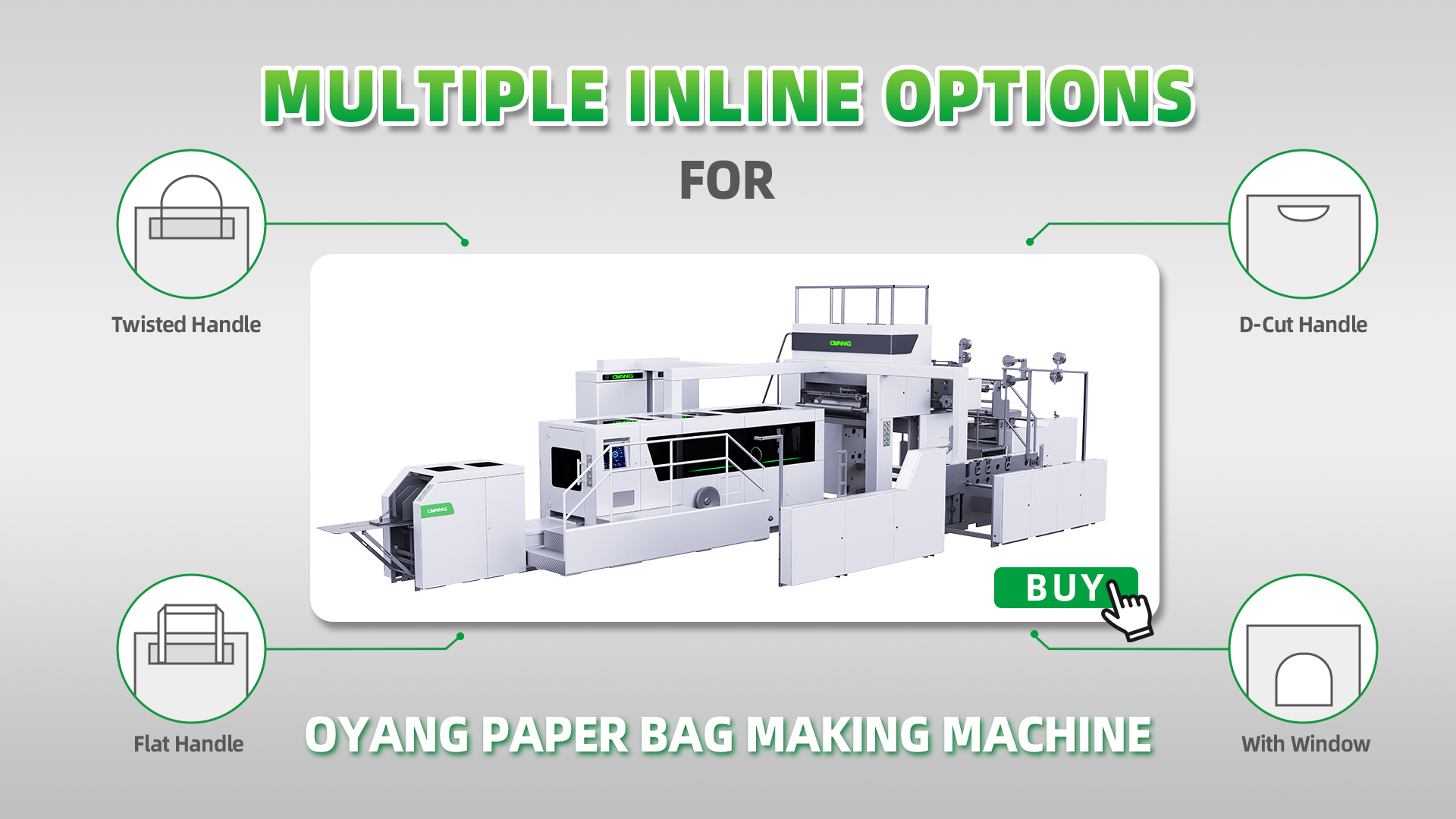 Mehrere Inline-Optionen für die OYANG-Papiertütenherstellungsmaschine 