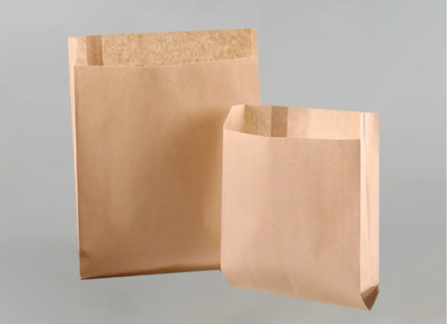 Papiertüte mit scharfem Boden